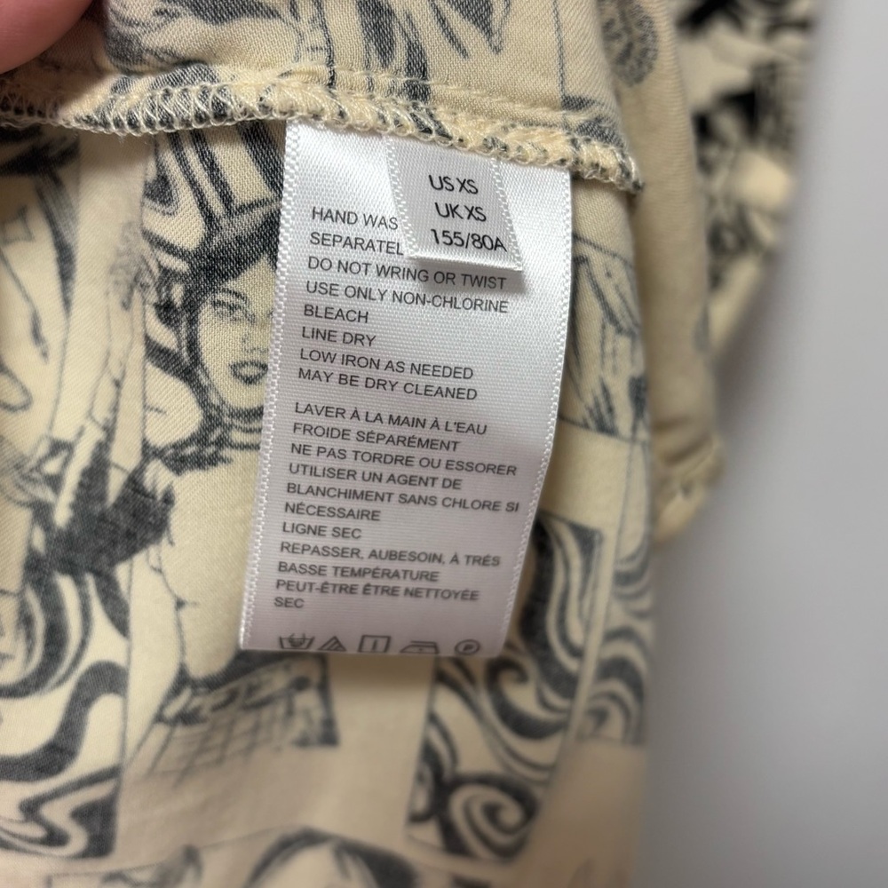 Urban Outfitters Comic Strip Spaghetti Strap Slit Dress, XS - Picture 12 of 13
